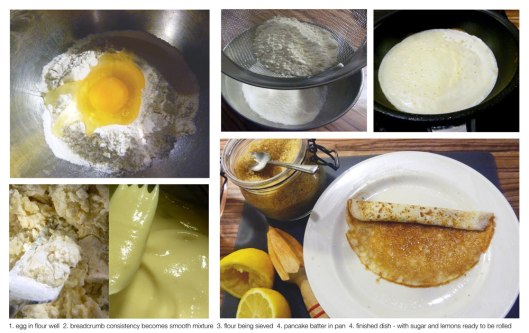 Gluten Free Lemon annd Sugar Crepes Recipe