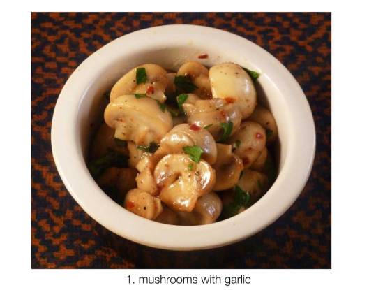 Mushrooms, Garlic, Chilli