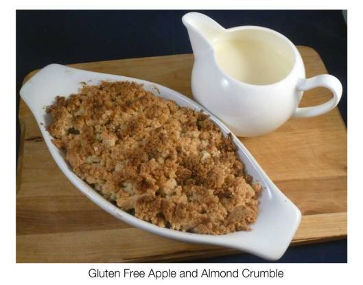 gluten free apple and almond crumble